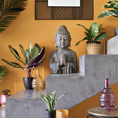 Statua busto "buddha" h.48 cm