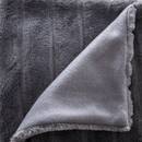 Plaid "Manoir" Pelliccia Sintetica Grigio ardesia, 120x160 cm Grigio ardesia
