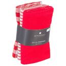Set di 3 strofinacci in cotone 45x70 cm Grigio