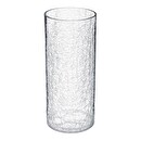 Vaso cilindrico in vetro craquelé H.30 cm Crepuscolo