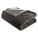 Plaid "Manoir" Pelliccia Sintetica Grigio ardesia, 180x230 cm Grigio ardesia