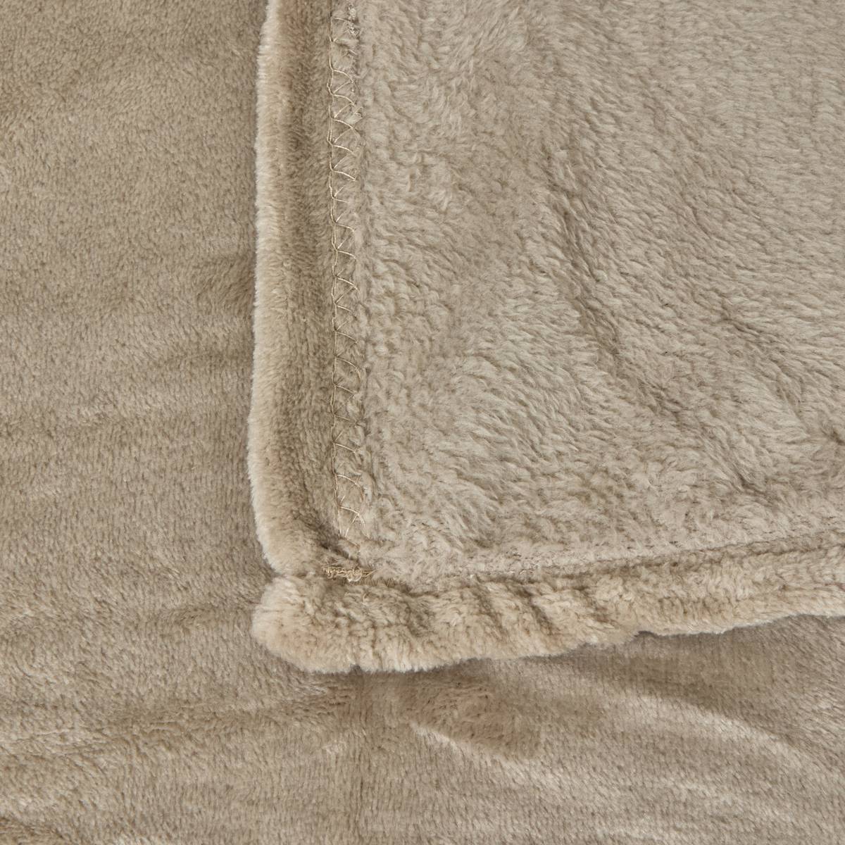 Plaid in flanella Beige, 130x180 cm Beige