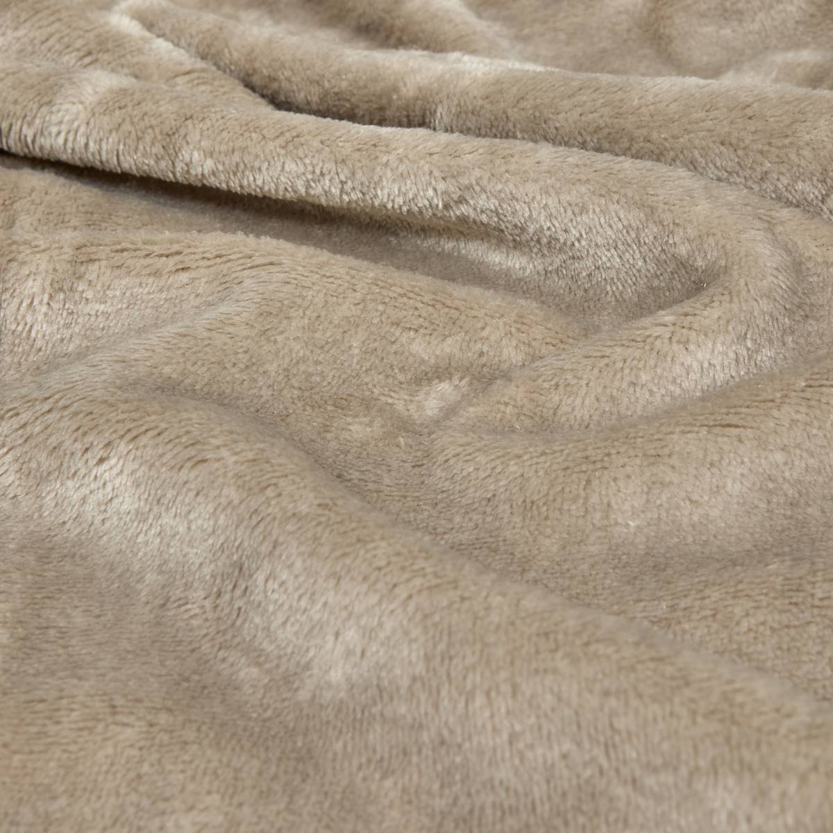 Plaid in flanella Beige, 130x180 cm Beige