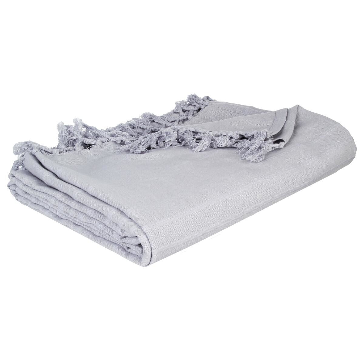 Coperta da letto, cotone Grigio topo, 160x220 cm Grigio topo