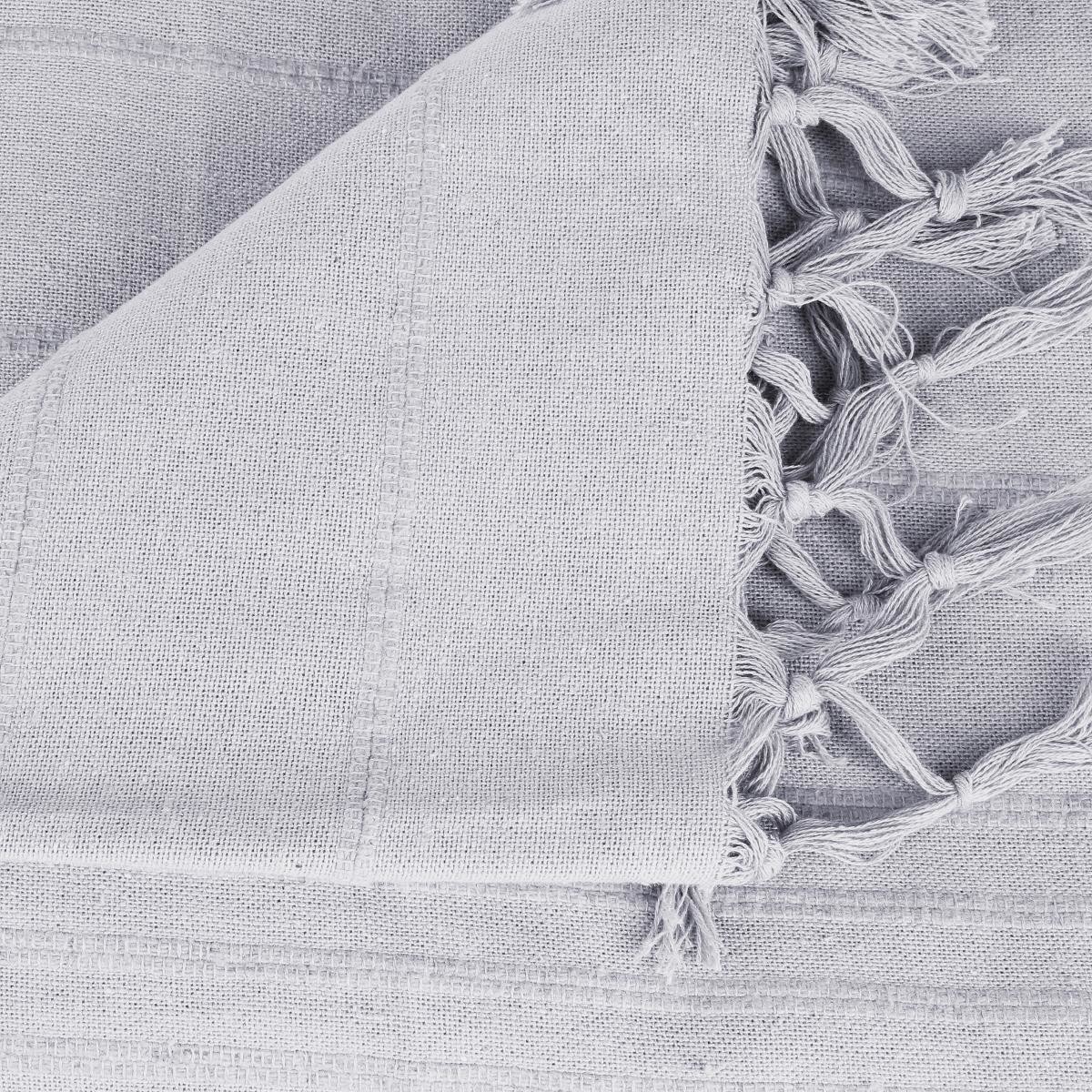 Coperta da letto "Anjali" Grigio topo, 250x230 cm Grigio topo