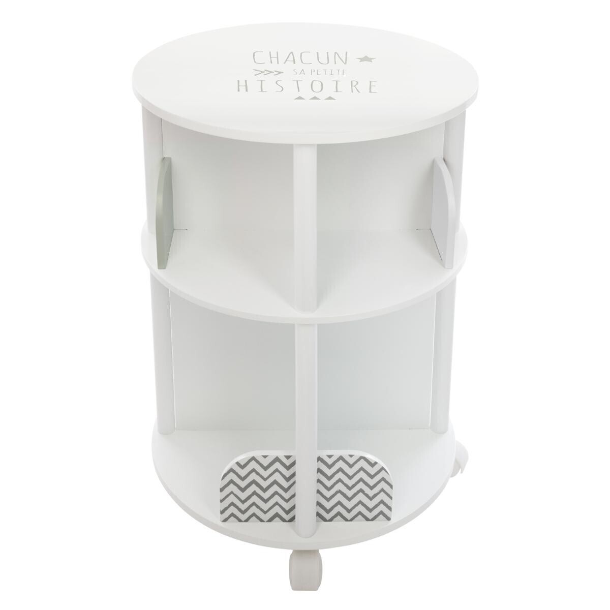 Libreria Rotonda per Bambini Grigio, H.59 cm Grigio