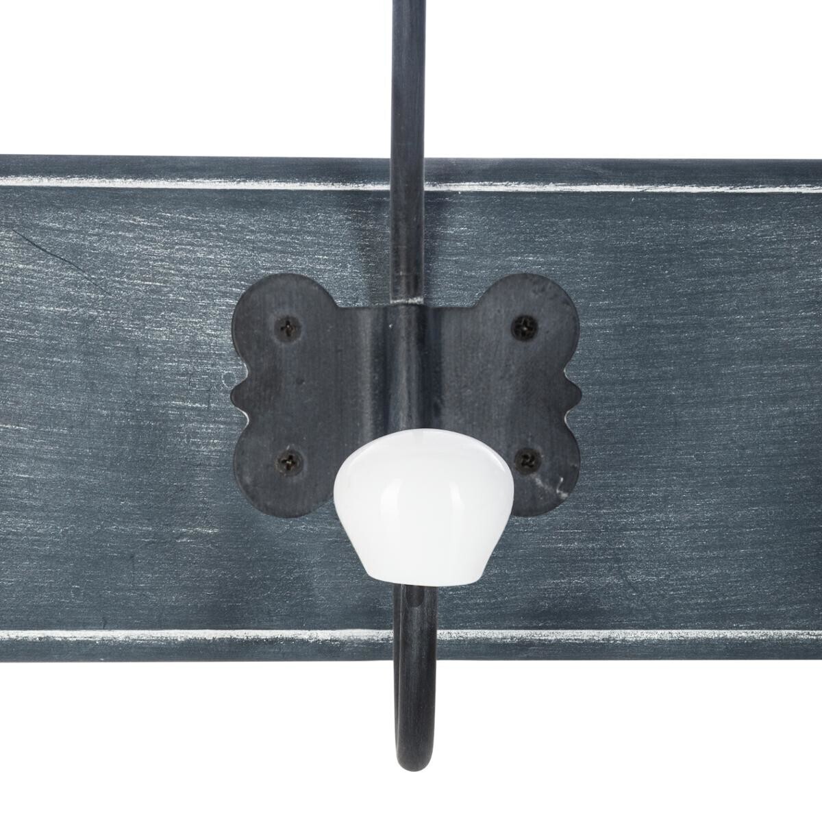 Appendiabiti "Ruben" 5 ganci Legno naturale 1