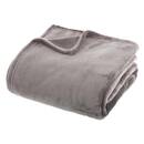 Plaid in flanella Grigio, 180x230 cm Grigio