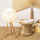 Tavolini impilabili "Ilyan" Bambù, D.30/37 cm Beige