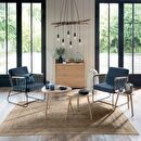 Tavolini impilabili "Mileo" L.39/47/60 cm Beige