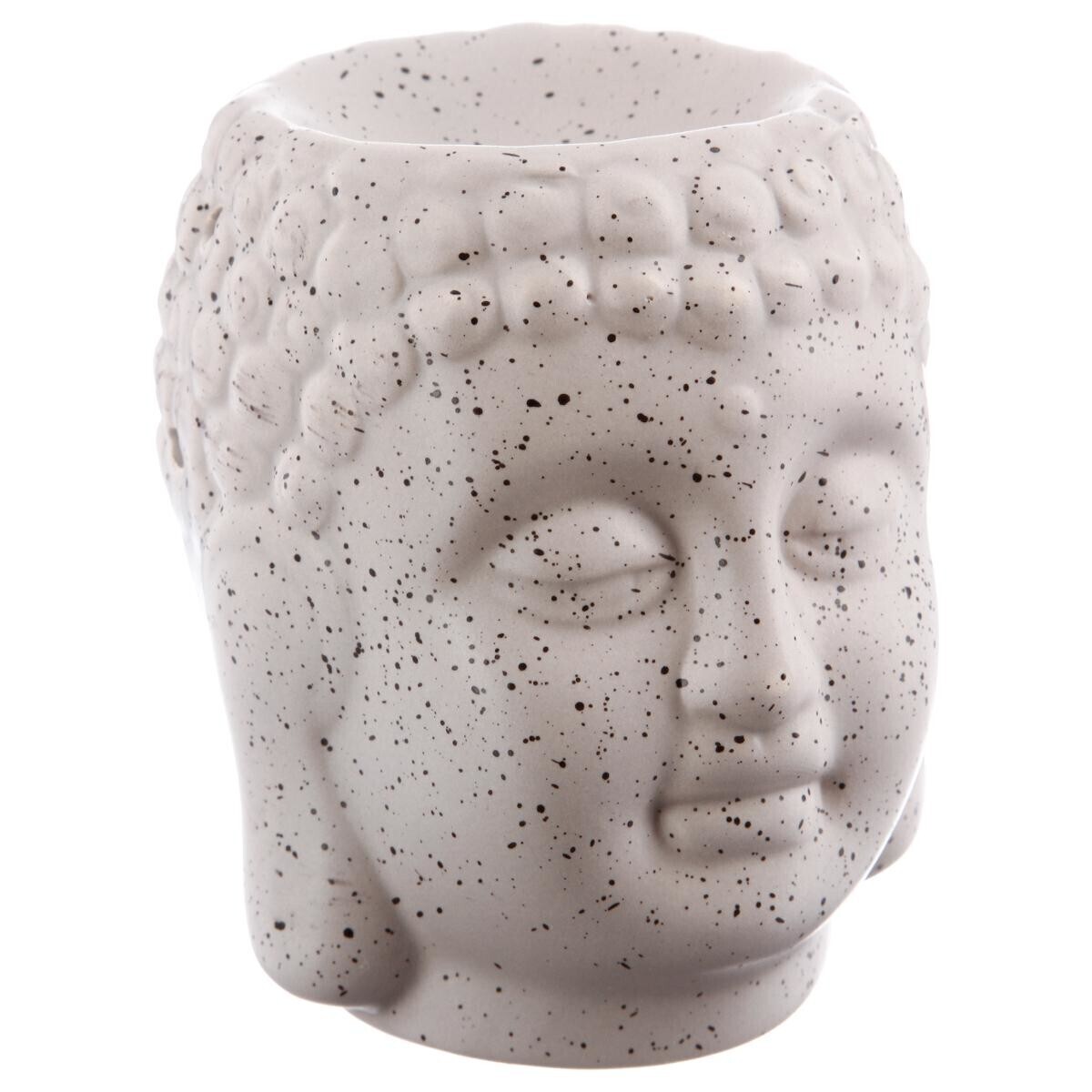 Bruciaessenze in ceramica Buddha H.11 cm Beige