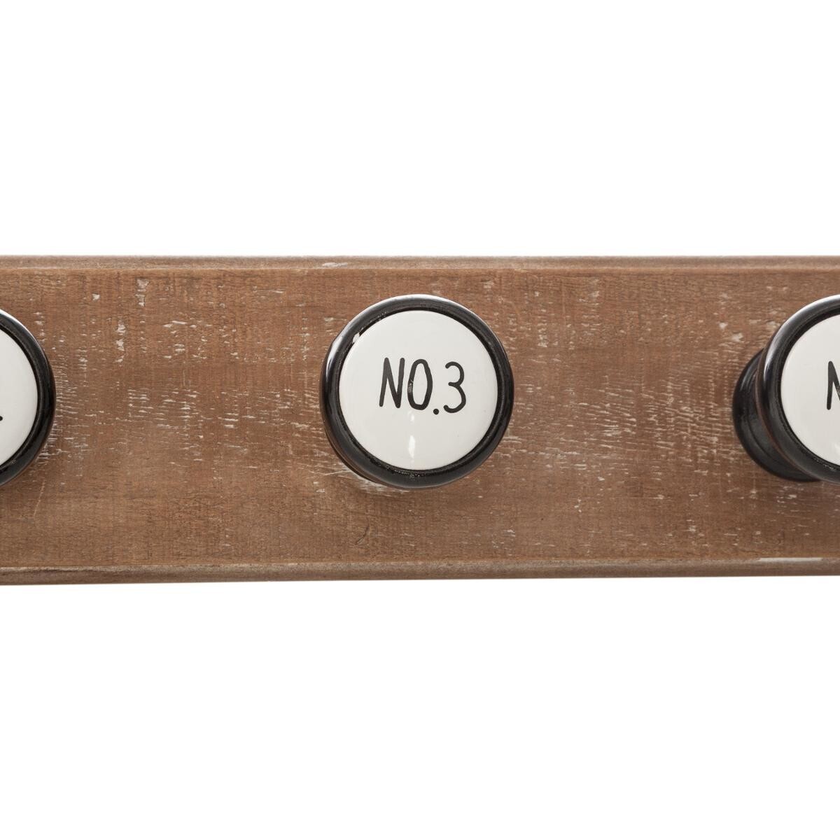 Appendiabiti in ceramica "Asher" 6 ganci Multicolore