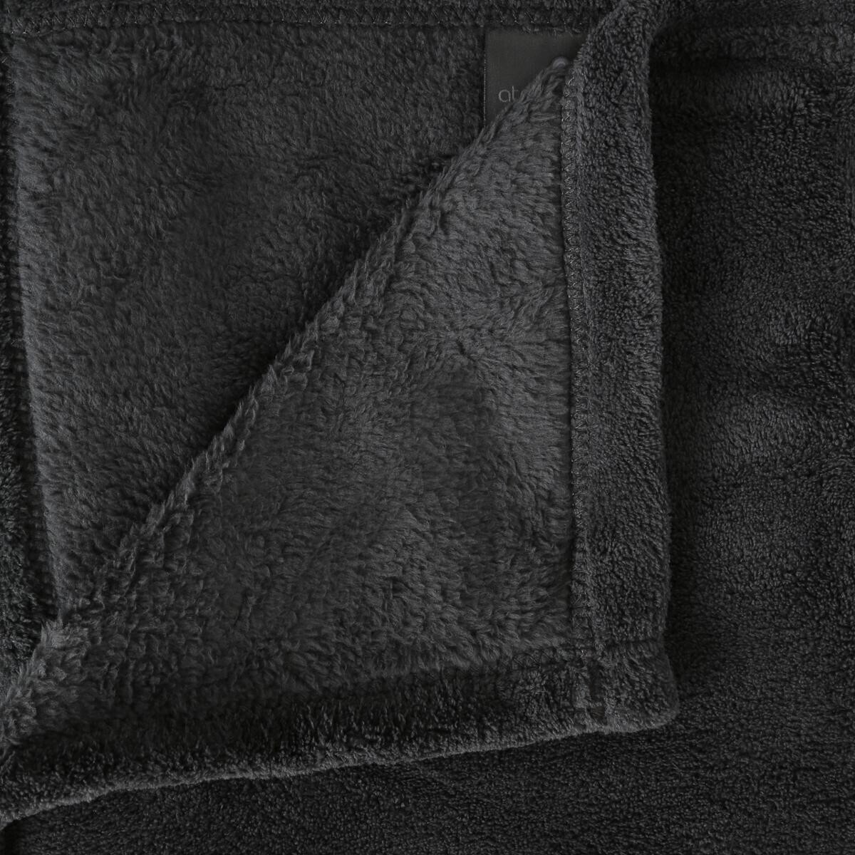 Plaid in microfibra Grigio ardesia, 130x180 cm Grigio ardesia