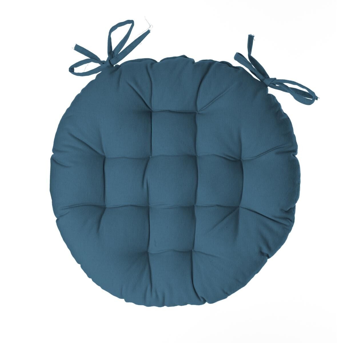 Cuscino rotondo per sedia Blu, D.38 cm Blu
