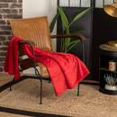 Plaid in flanella Rosso, 125x150 cm Rosso