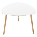Tavolini impilabili "Mileo" Bianco, L.34/46/60 cm Modello 1