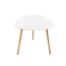 Tavolini impilabili "Mileo" Bianco, L.34/46/60 cm Modello 1