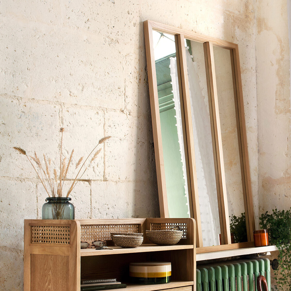 Specchio "Nae" 76x116 cm Marrone