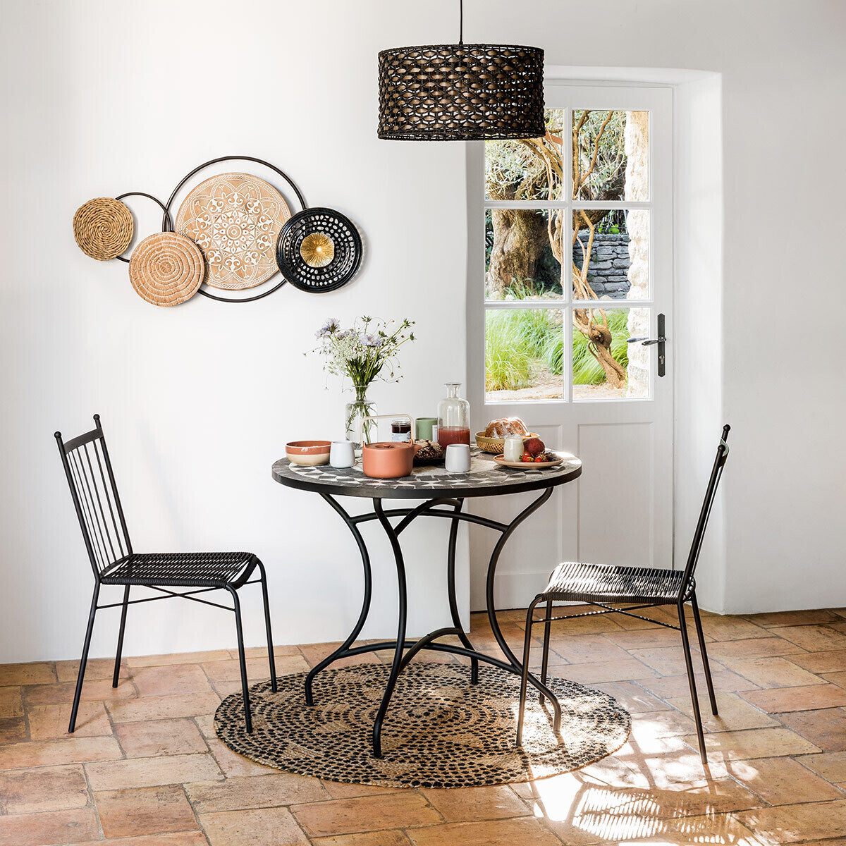 Tappeto "Living", juta D.120 cm Modello 1