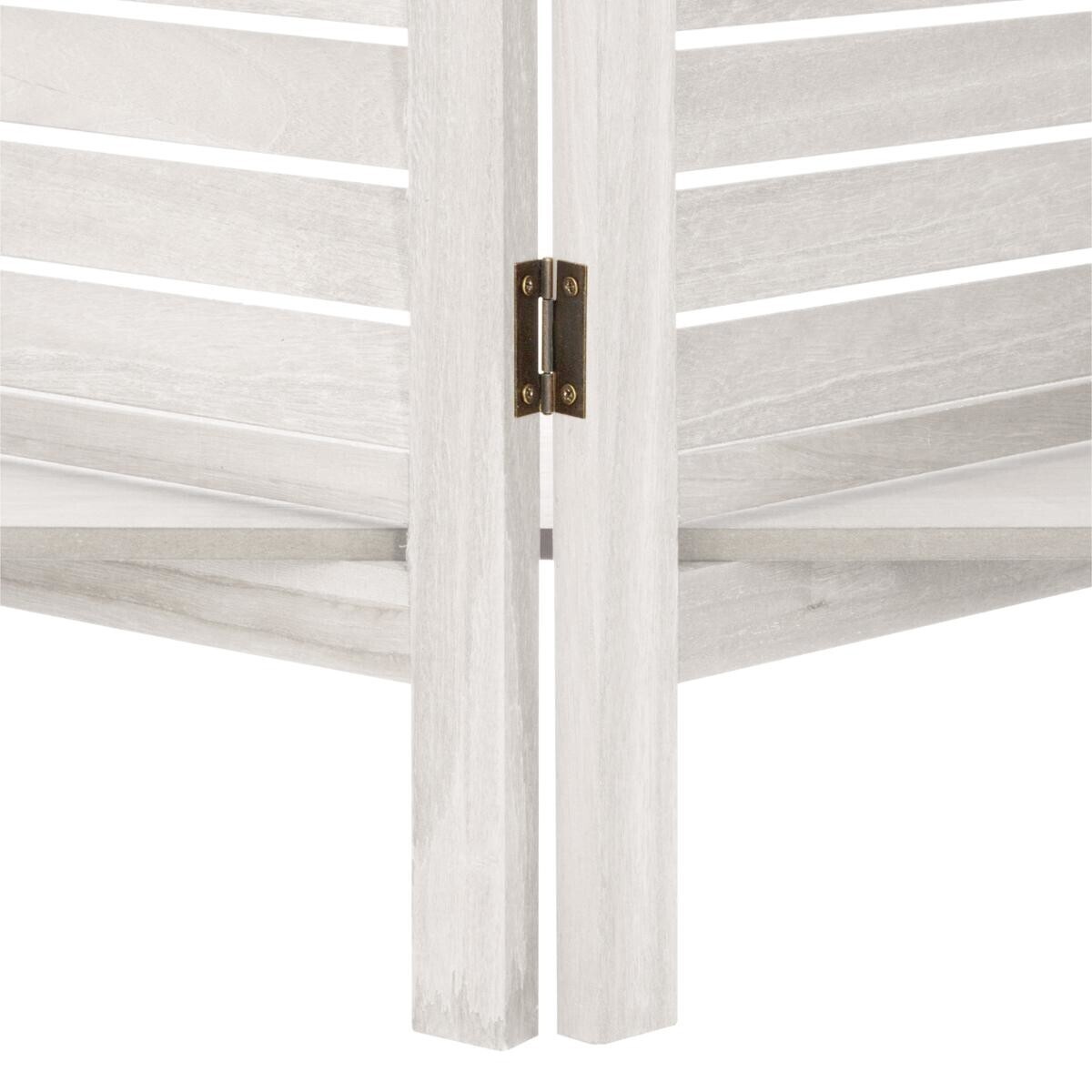 Paravento con 3 ripiani Bianco, H.170 cm Bianco