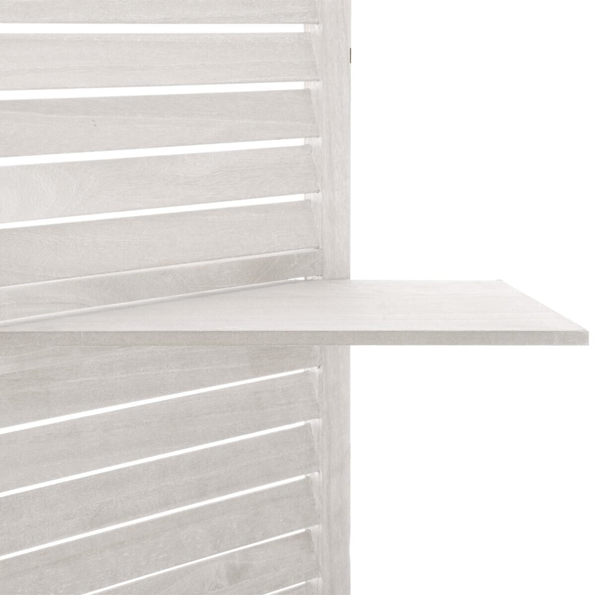 Paravento con 3 ripiani Bianco, H.170 cm Bianco