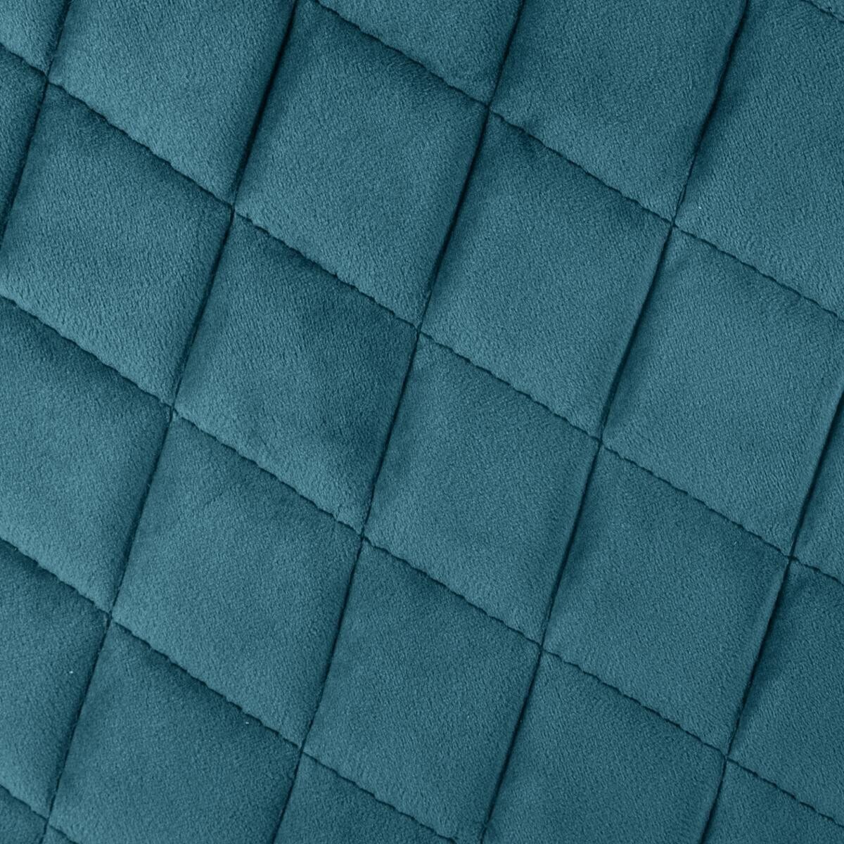 Poltrona "Marlo" Velluto, Blu Petrolio Blu anatra