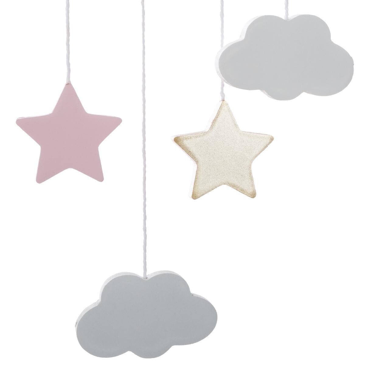 Lampada a sospensione per bambini "Luna" Rosa, H.46,5 cm Rosa