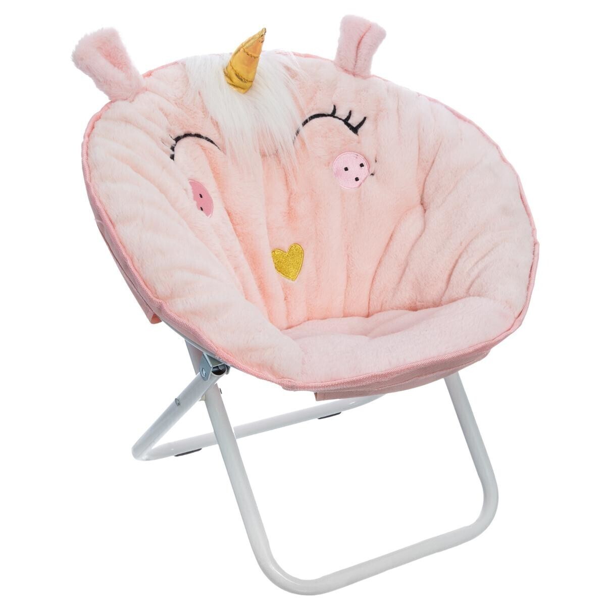 Sedia pieghevole per bambini "Unicorno" Rosa chiaro Rosa chiaro