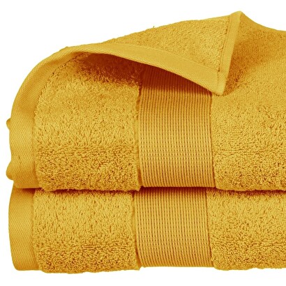 Asciugamano da bagno "essentiel" cotone, giallo, 100x150 cm, 400 g/m&sup2;