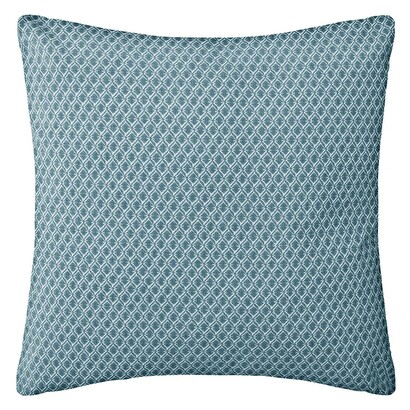 Cuscino con motivi otto blu petrolio, 38x38 cm