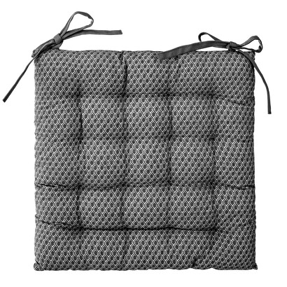 Cuscino per sedia "otto" grigio, 38x38 cm