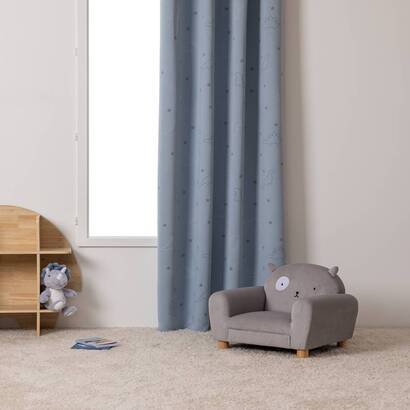 Tenda oscurante per bambini "dinosauro" azzurro, 140x250 cm