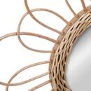 Specchio "Cayetana" Rattan, D.38 cm Legno naturale