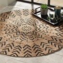 Tappeto "Living", juta D.120 cm Modello 1