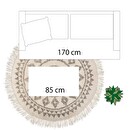 Tappeto "Living", juta D.120 cm Modello 1