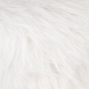 Sgabello "Oslo" Effetto pelliccia, Bianco Bianco