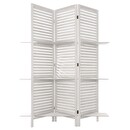 Paravento con 3 ripiani Bianco, H.170 cm Bianco