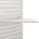 Paravento con 3 ripiani Bianco, H.170 cm Bianco