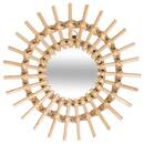 Set di 3 specchi "Aida" Rattan, D.28 cm Legno naturale