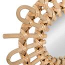 Set di 3 specchi "Aida" Rattan, D.28 cm Legno naturale
