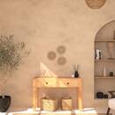 Set di 3 specchi "Aida" Rattan, D.28 cm Legno naturale