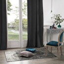 Tenda oscurante "Dolce" velluto Grigio ardesia, 140x260 cm Grigio ardesia