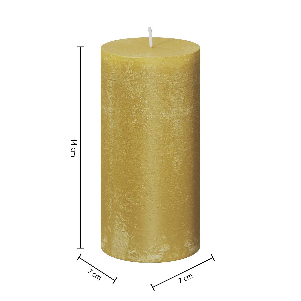 Candela rustica "Olia" Giallo, 445g Giallo
