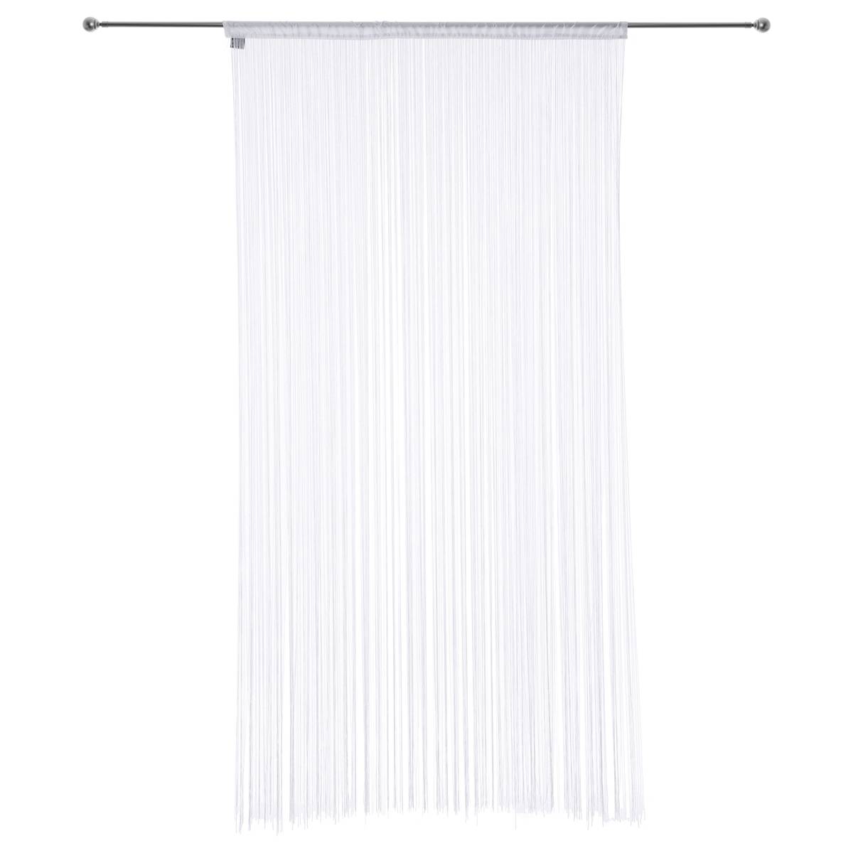 Tenda a fili Bianco, 90x200 cm Bianco