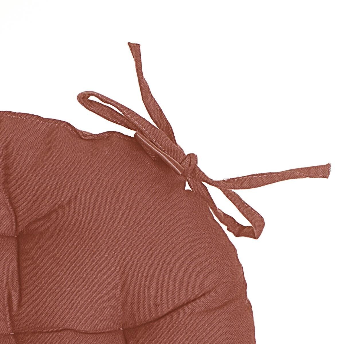 Cuscino rotondo per sedia Rosa terracotta, D.38 cm Rosa terracotta