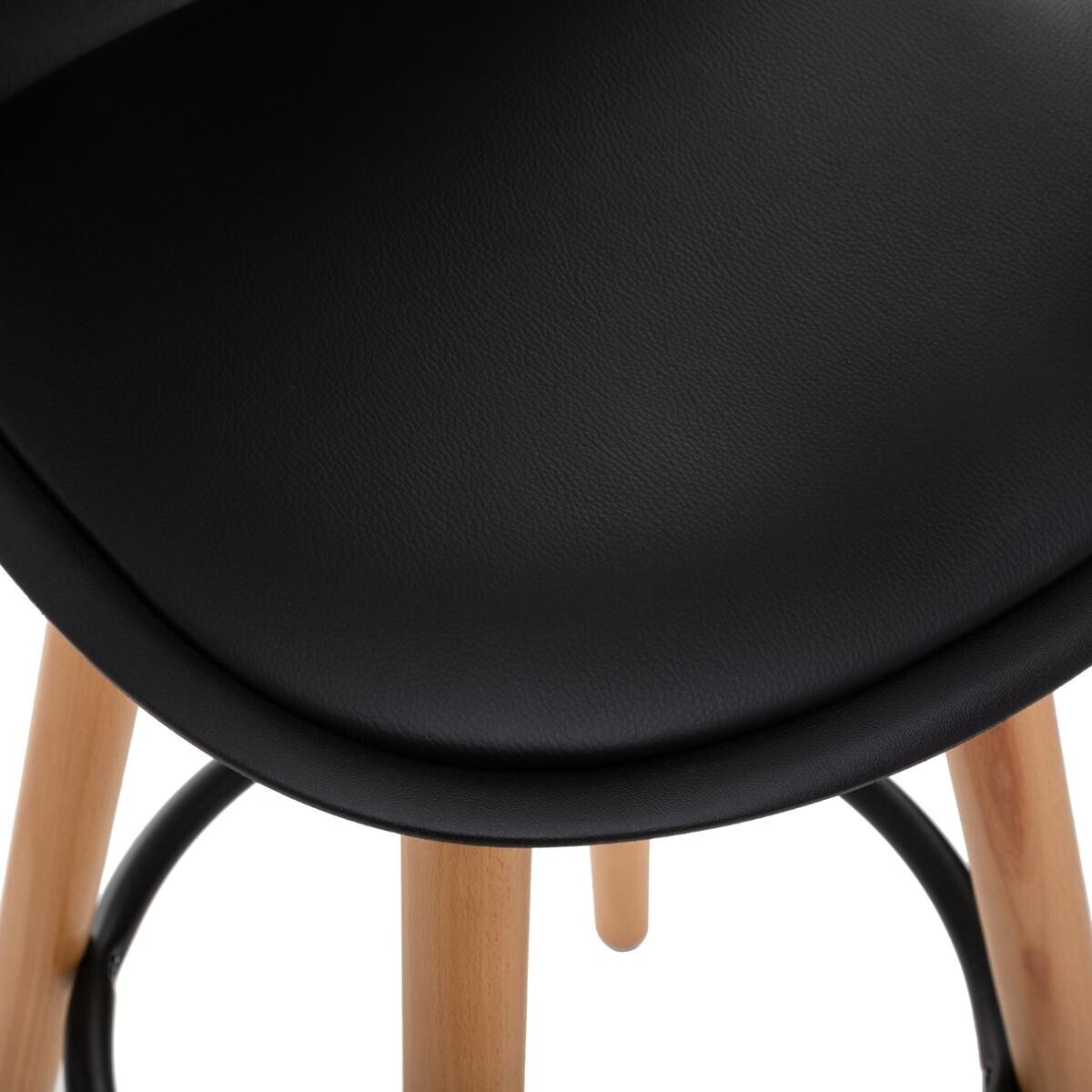 Sgabello da bar "Maxon" Nero Nero