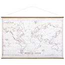 Tela 'Mappa del Mondo' 110x73 cm Modello 1