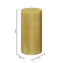 Candela rustica "Olia" Giallo, 445g Giallo