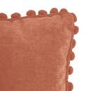 Cuscino con pompon Rosa Terracotta, 40x40 cm Rosa terracotta