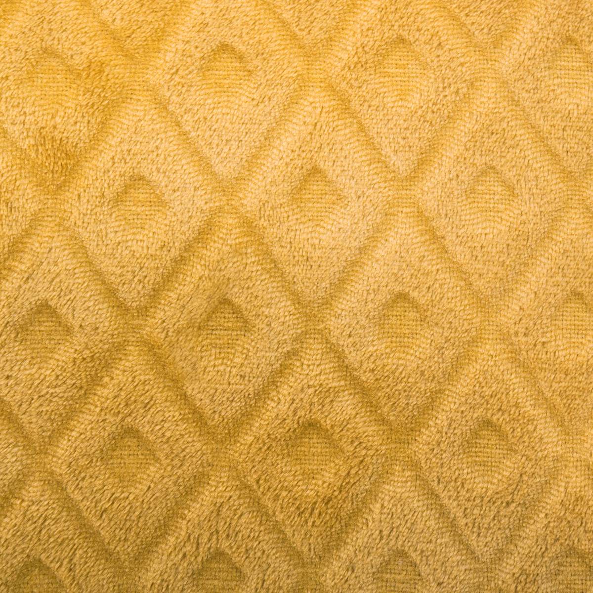 Plaid "Rombo", flanella Giallo senape, 125x150 cm Giallo senape